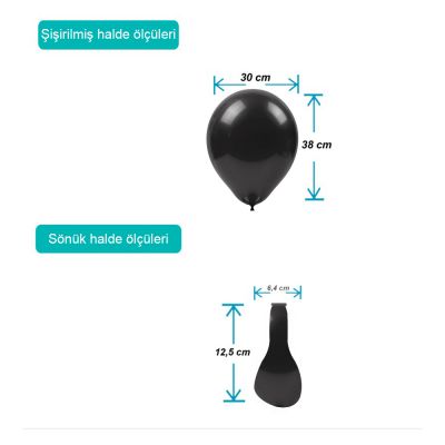 Black Pastel Balloons 12