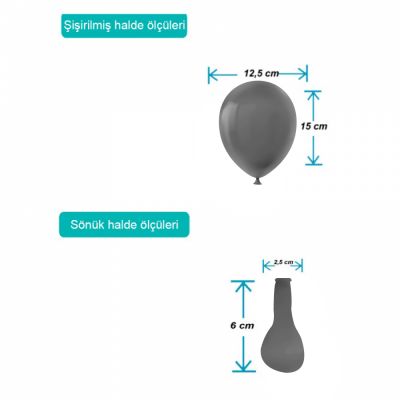 Black Pastel Balloons 5