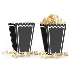 Black Popcorn Boxes - Kikajoy