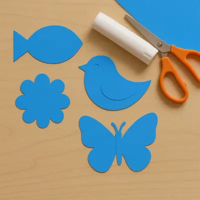 Blue Construction Paper - 1