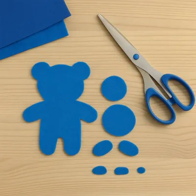 Blue Craft Felt Sheet - 1