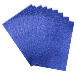Blue Glitter EVA Craft Foam Sheet - 2