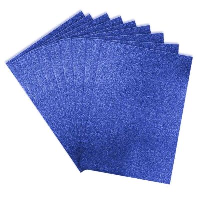 Blue Glitter EVA Craft Foam Sheet - 2
