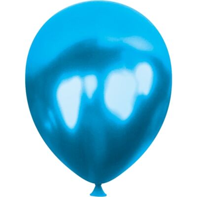 Light Blue Metallic Balloons 12