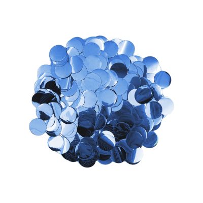 Blue Metallic Foil Confetti Circles - 1