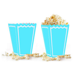 Blue Pastel Popcorn Boxes - Kikajoy