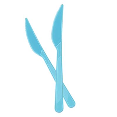 Blue Plastic Knives - 1