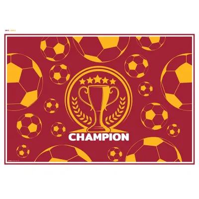 Champion Sarı Kırmızı Boyama Aktiviteli Parti Sunumu - 2