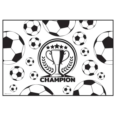 Champion Sarı Lacivert Boyama Aktiviteli Parti Sunumu 8'li - 3