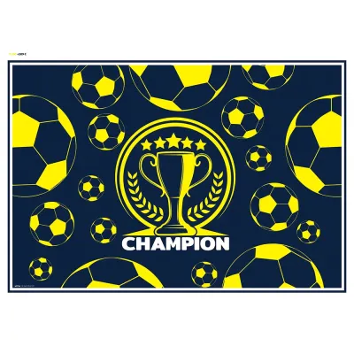 Champion Sarı Lacivert Boyama Aktiviteli Parti Sunumu - 2