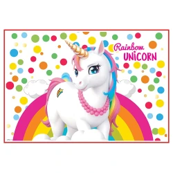 Rainbow Unicorn Boyama Aktiviteli Parti Sunumu 8li - 2