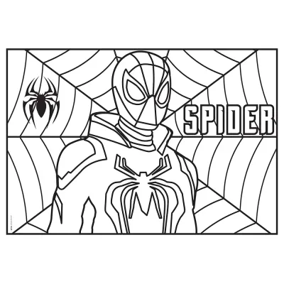 Boyama Aktiviteli Parti Sunumu 8li - Spider- - 3