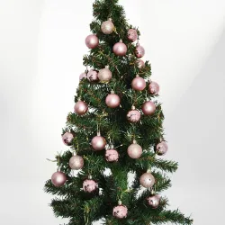 Bronze Christmas Ornaments Set - 72 pcs - 1