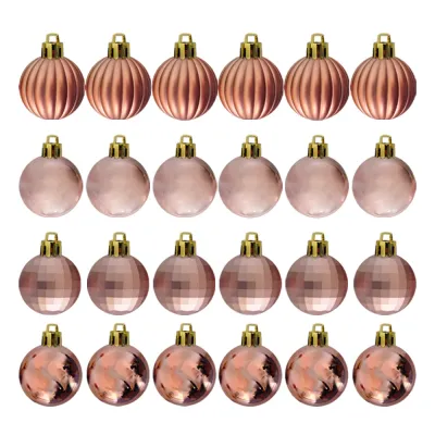 Bronze Glass Ball Christmas Ornaments - 2