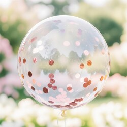 Bronze Metallic Foil Confetti Circles - 1