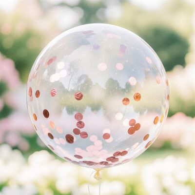 Bronze Metallic Foil Confetti Circles - 1