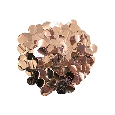 Bronze Metallic Foil Confetti Circles - 2