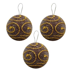 Brown Ball Ornament - Kikajoy (1)