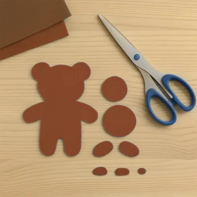 Brown Craft Felt Sheet - 1