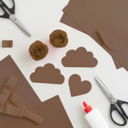 Brown Crepe Paper - Kika