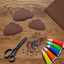 Brown EVA Craft Foam Sheet - 1