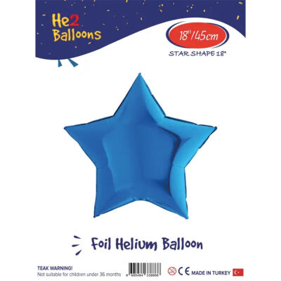 Brown Foil Balloon - Blue - 1
