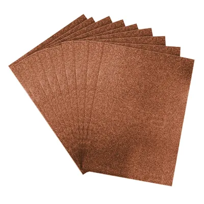 Brown Glitter EVA Craft Foam Sheet - 2