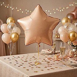 Caramel Foil Balloon - Star - 1