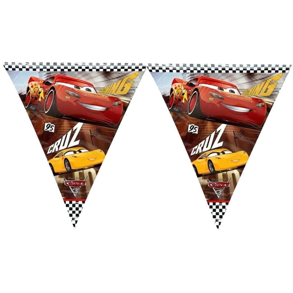 Cars 3 Triangle Flag Banner