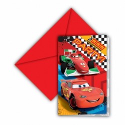Cars Birthday Invitation Card - 