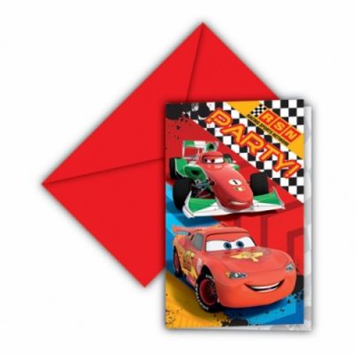 Cars Birthday Invitation Card - 1