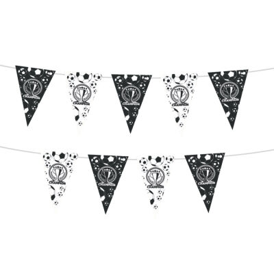 Champion Black White Blue Triangle Flag Banner - 3
