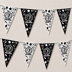 Champion Black White Triangle Flag Banner - Kikajoy