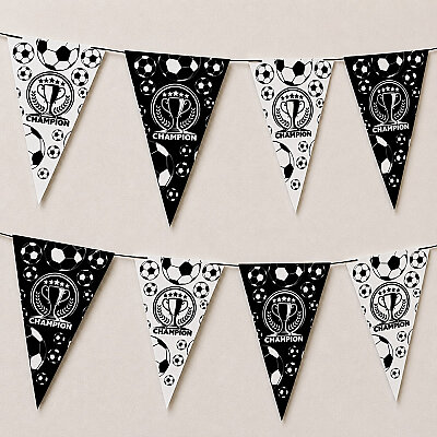 Champion Black White Triangle Flag Banner - 1