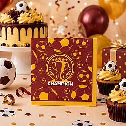 Champion Sarı Kırmızı Peçete - Kikajoy