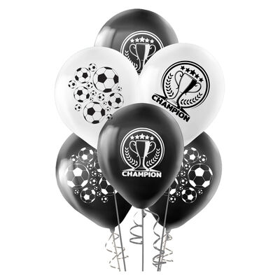 Champion Black White Balloons 12