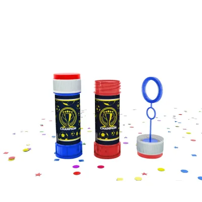 2 Pcs Champion Yellow Navy Blue Bubble Wands - 1