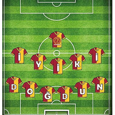 Champion Yellow Red İyi Ki Doğdun Banner - 2