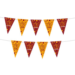 Champion Yellow Red Triangle Flag Banner - 2