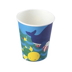 Cheerful Fishes Blue Paper Cups - Thumbnail
