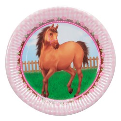  - Cheerful Horse Paper Plates