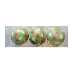 Christmas Ball Ornaments - Leaf - (1)