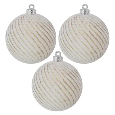 Christmas Ball Ornaments - White - 2