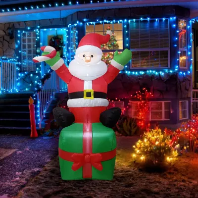 Christmas Decorations - Inflatable Santa Claus - 1