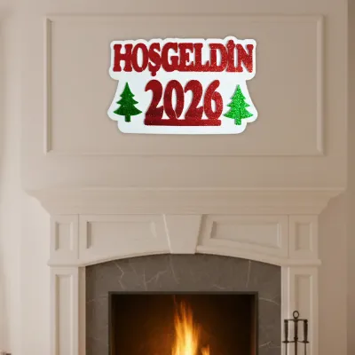 Christmas Decorative Hangings Ornaments - Welcome 2026 - 1