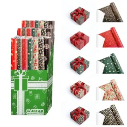 Christmas Design Wrapping Paper Roll - 1