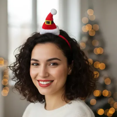 Christmas Headband - Santa Hat - 1