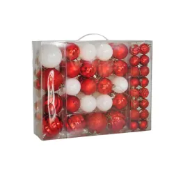 Red Christmas Ornaments Set - 87 pcs - 3