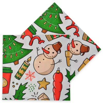 Christmas Paper Napkins - Snowman - 1