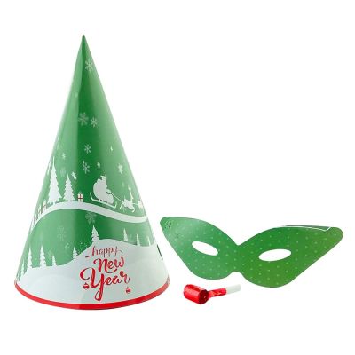 Christmas Party Hat, Glasses and Blowout Set - 7